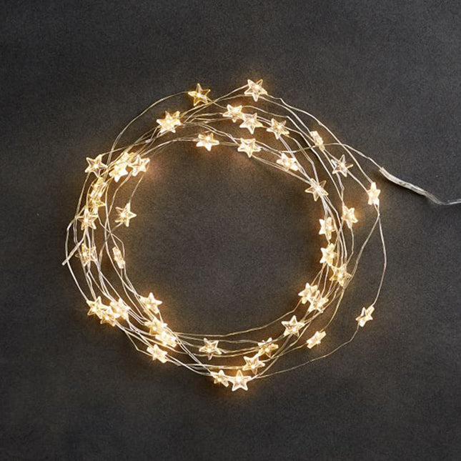 LED Sternen Lichterkette batteriebetrieben für Deko