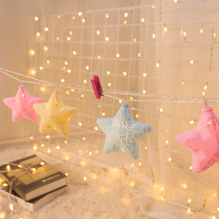 Bunte LED Sternen Lichterkette für Kinderzimmer