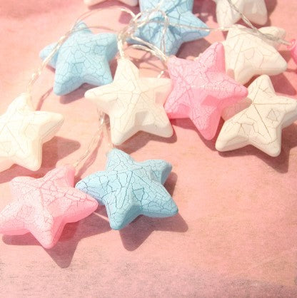 Bunte LED Sternen Lichterkette für Kinderzimmer