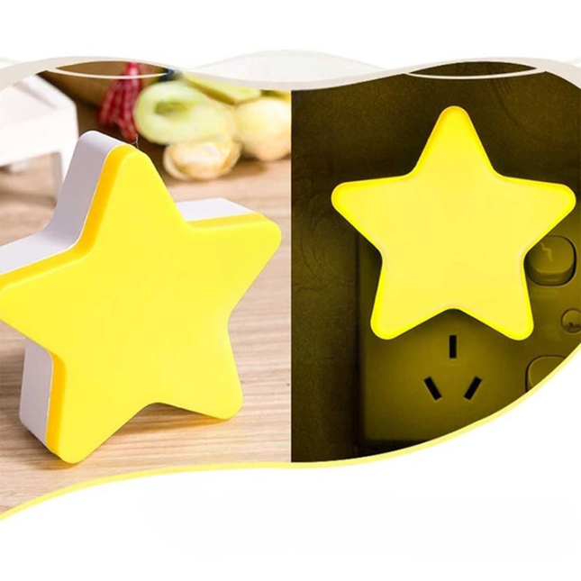 LED Steckdosen Nachtlicht in Sternform