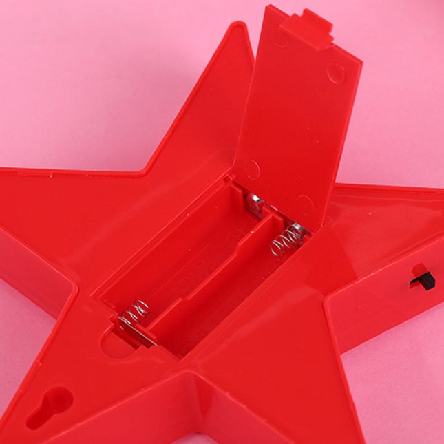 Stern Dekolampe LED in rot weiß