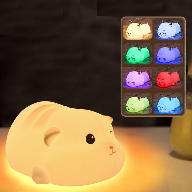 Buntes Hamster Nachtlicht für Kinderzimmer
