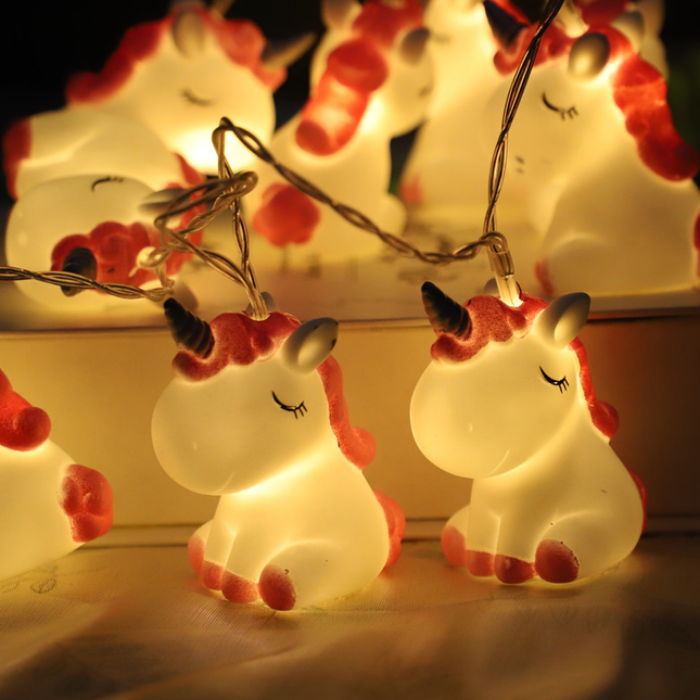 LED Einhorn Lichterkette fürs Kinderzimmer
