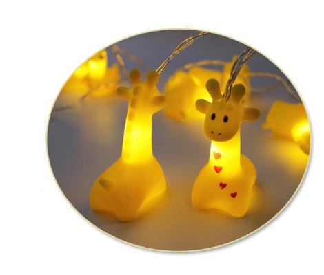 Giraffen Lichterkette für Kinderzimmer Deko