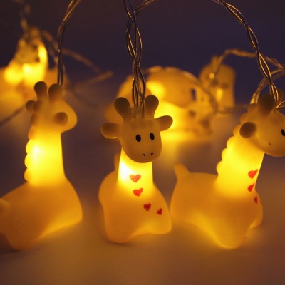 Giraffen Lichterkette für Kinderzimmer Deko