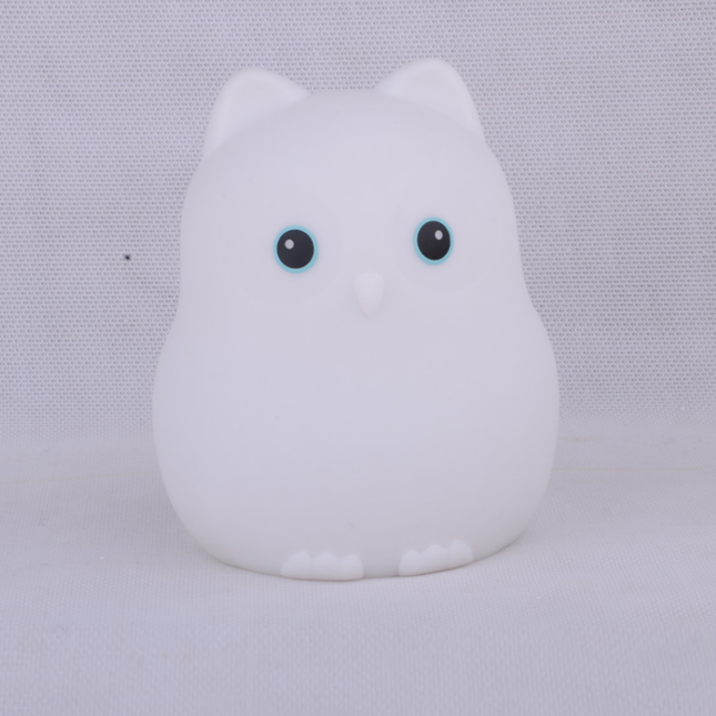 Süße Eule Silikon Nachtlicht mit Fernbedienung