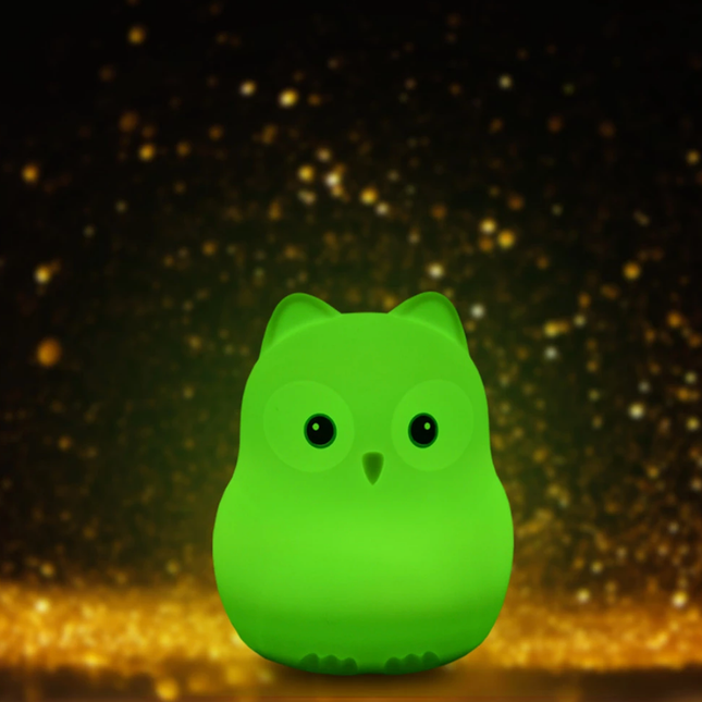 Süße Eule Silikon Nachtlicht mit Fernbedienung