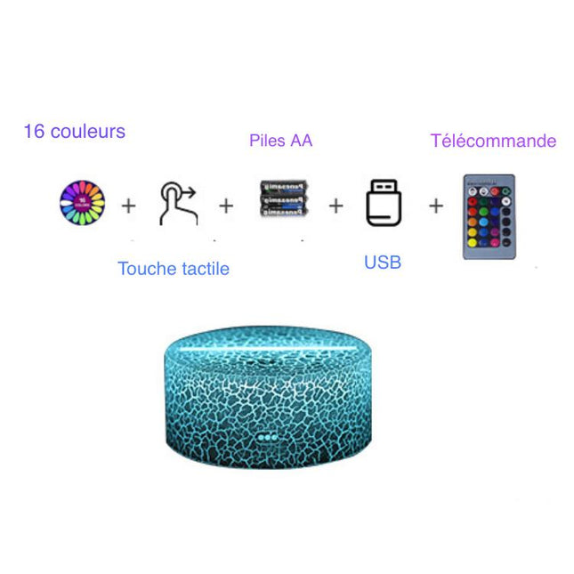 3D LED Pferdekopf Illusion Lampe