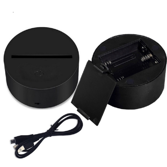 LED 3D Illusion Eule Tischlampe Nachtlicht