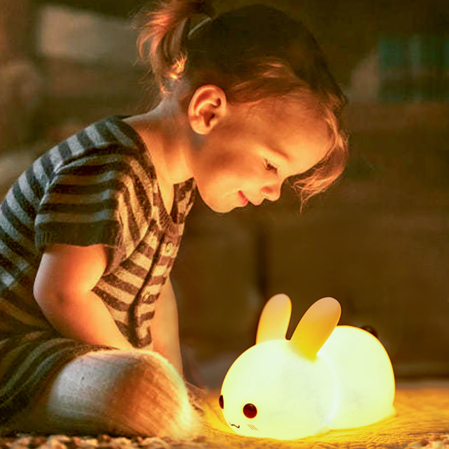 Hasen Nachtlicht aus Silikon Touch
