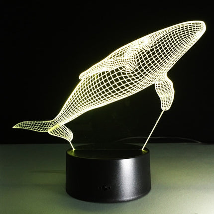 3D LED Nachtlicht in Wal Form