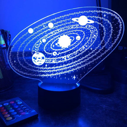 Sonnensystem 3D LED Nachtlicht für Kinder