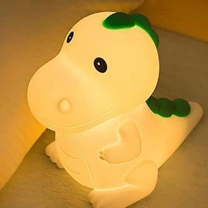 Buntes Dinosaurier Nachtlicht aus Silikon