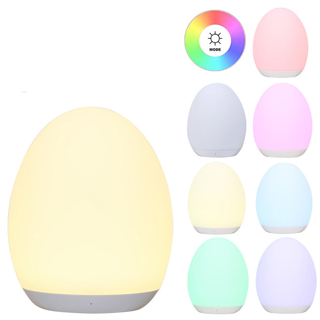 Wiederaufladbares LED Nachtlicht in Eiform