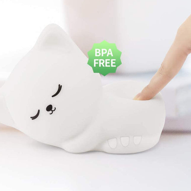 LED Katzen Nachtlicht aus Silikon