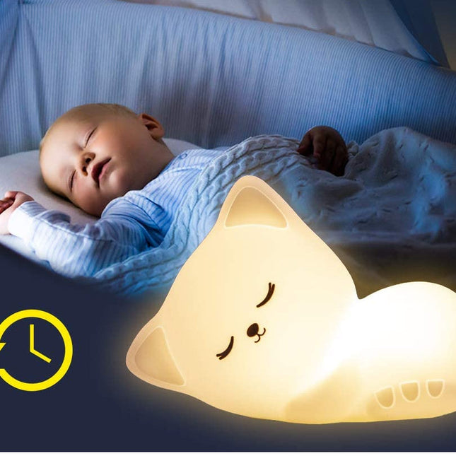 LED Katzen Nachtlicht aus Silikon