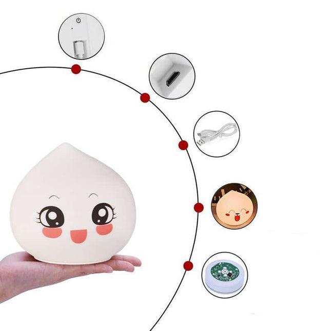 Niedliches Tropfen Nachtlicht aus Silikon