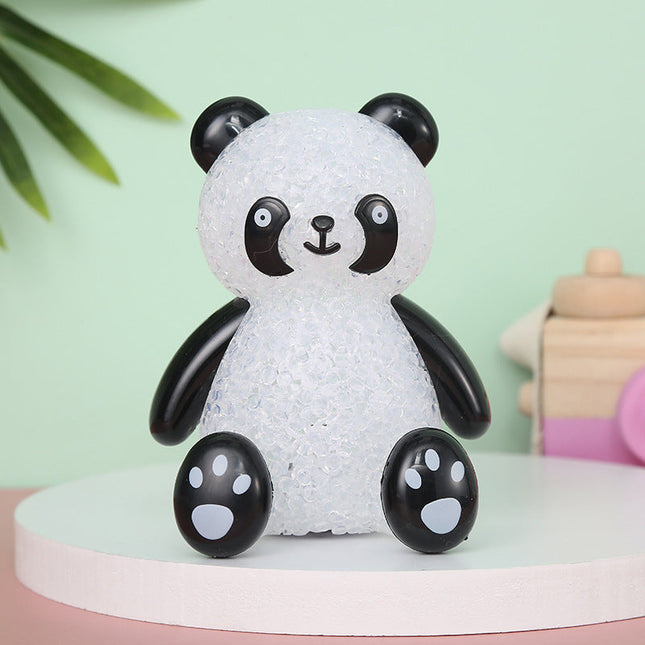 Glitzernder Panda Bär LED Nachtlicht