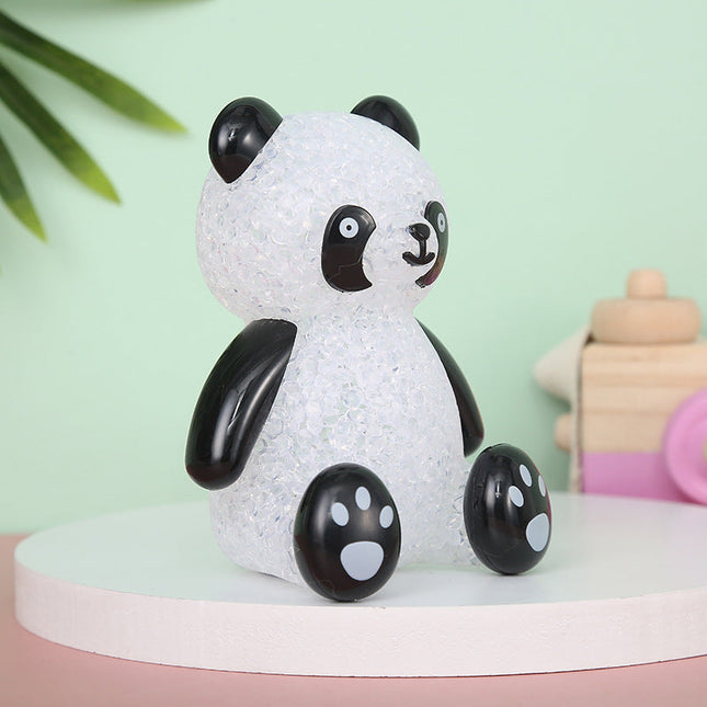 Glitzernder Panda Bär LED Nachtlicht