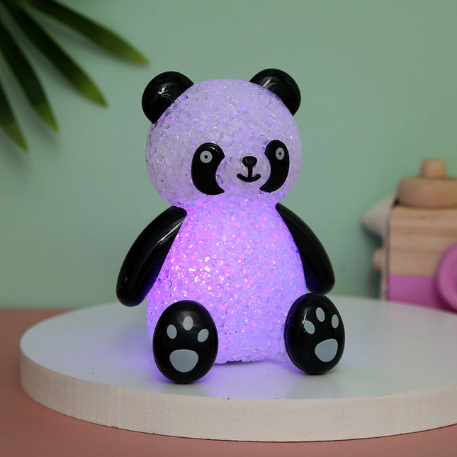 Glitzernder Panda Bär LED Nachtlicht