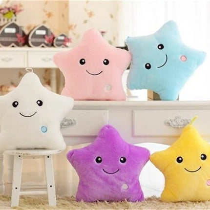 Leuchtendes Stern Kissen Plüschtier in Rosa