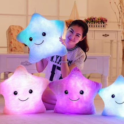 Leuchtendes Stern Kissen Plüschtier in Rosa