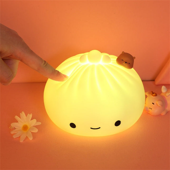 Niedliches Baozi Dumpling LED Touch Nachtlicht