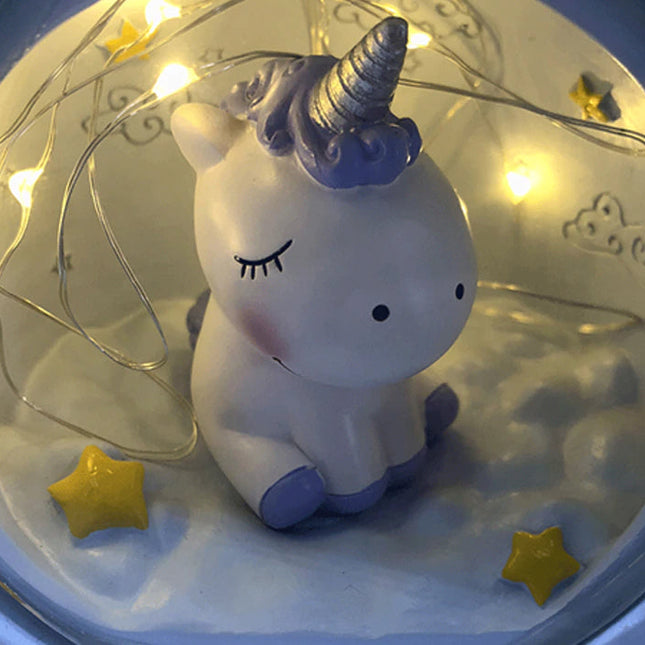 Pastellfarbenes Einhorn Nachtlicht zum Tragen
