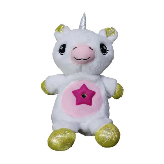 Einhorn Kuscheltier mit Sternenhimmel Projektor