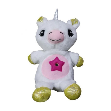 Einhorn Kuscheltier mit Sternenhimmel Projektor