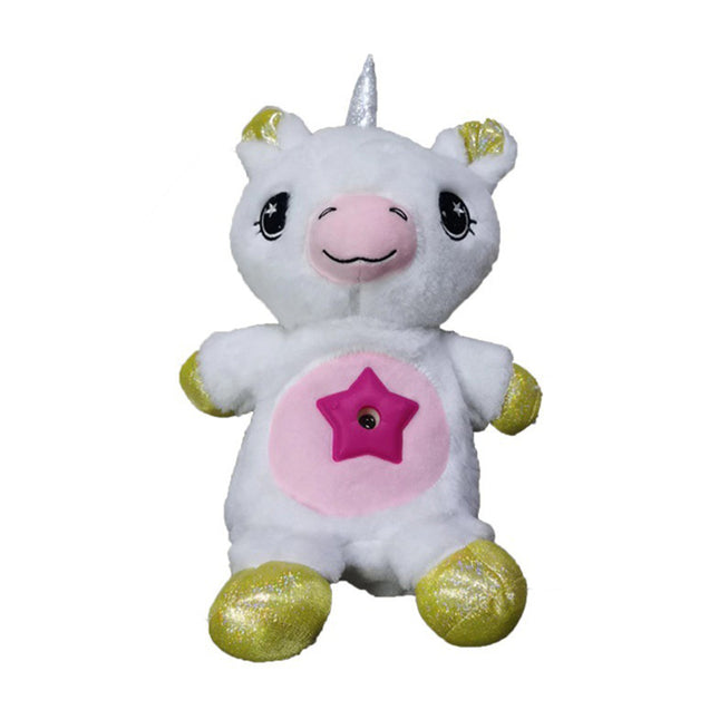 Einhorn Kuscheltier mit Sternenhimmel Projektor