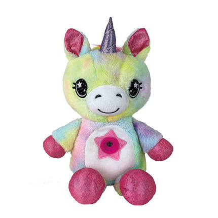 Einhorn Kuscheltier mit Sternenhimmel Projektor