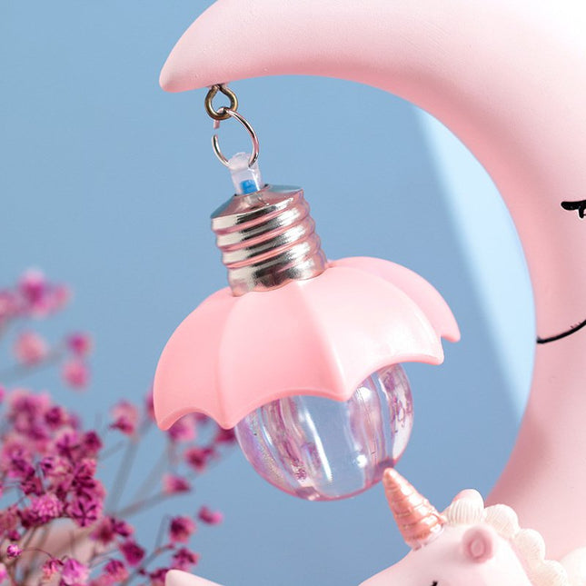 Einhorn Nachtlicht mit Mond für Kinder