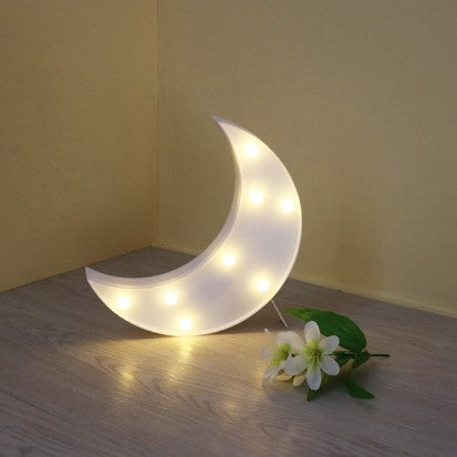 Bunte LED Mond Dekolampe für Kinderzimmer