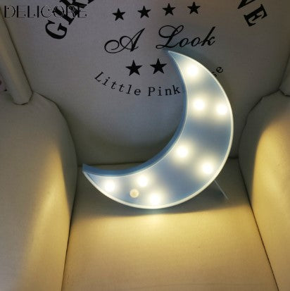 Bunte LED Mond Dekolampe für Kinderzimmer