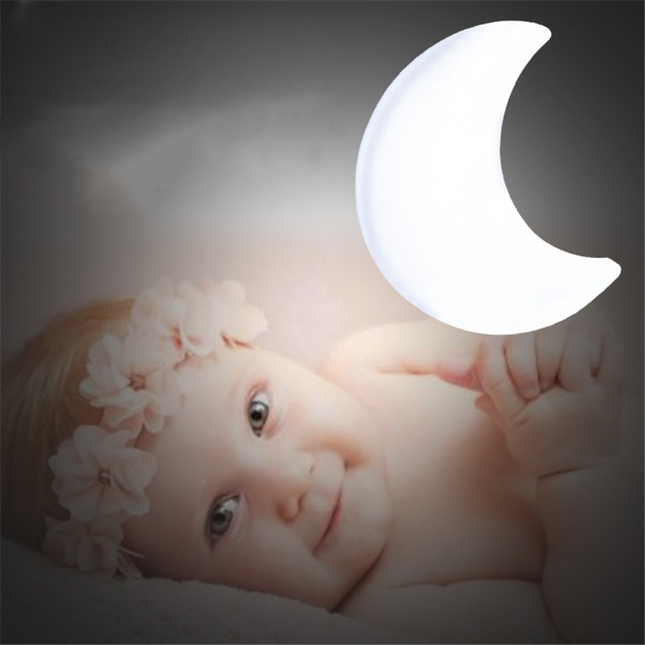 Mond Nachtlicht für Steckdose gelb weiß