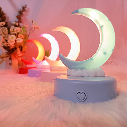 Romantisches buntes Mond Nachtlicht mit LED