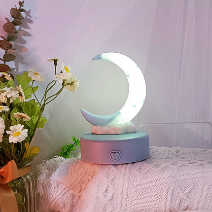 Romantisches buntes Mond Nachtlicht mit LED
