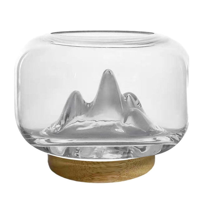 Berg Landschaft LED Lampe im Glas