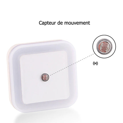 LED Nachtlicht mit Dämmerungssensor quadratisch