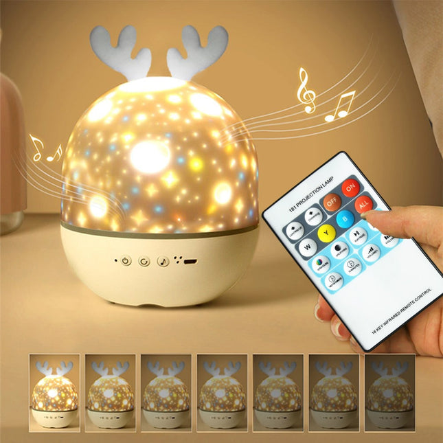 Baby Nachtlicht mit Sternenprojektor Musik