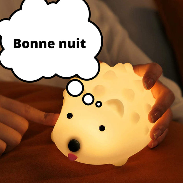 Aufladbares Igel Nachtlicht Silikon für Babys