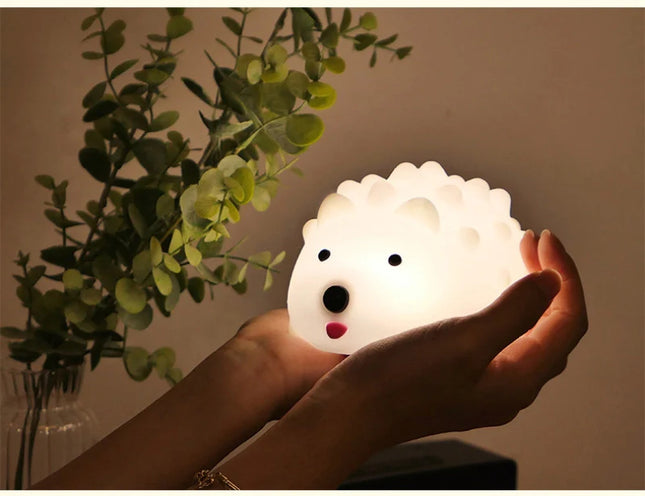 Aufladbares Igel Nachtlicht Silikon für Babys