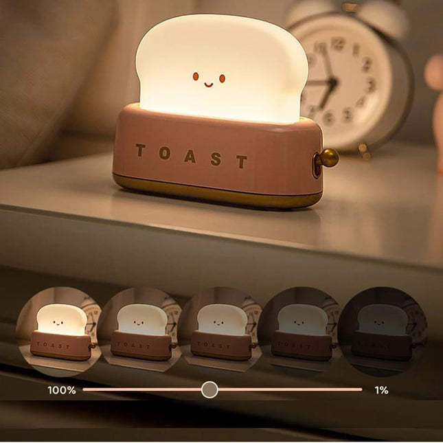 Niedliches Toaster Nachtlicht mit USB Ladefunktion