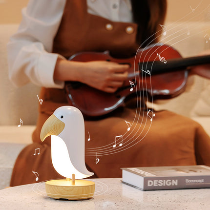 Tukan Tischlampe aus Holz für Kinder