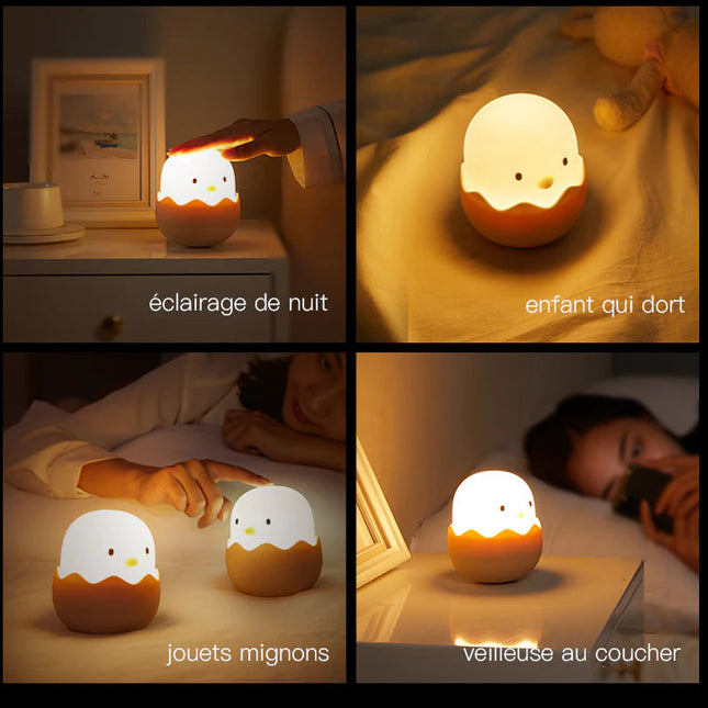 Küken Nachtlicht aus Silikon für Kinder