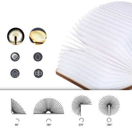 Faltbare LED Buchlampe wiederaufladbar USB