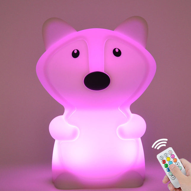 Fuchs Silikon Nachtlicht für Baby Kinderzimmer