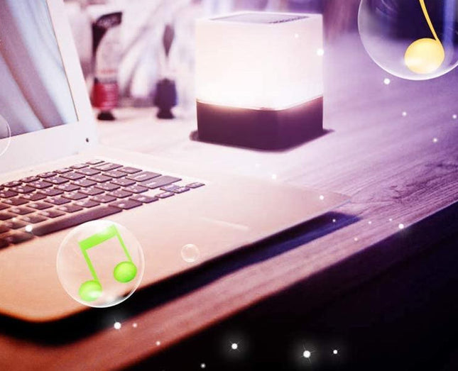 Nachtlicht mit Bluetooth Lautsprecher und Uhr