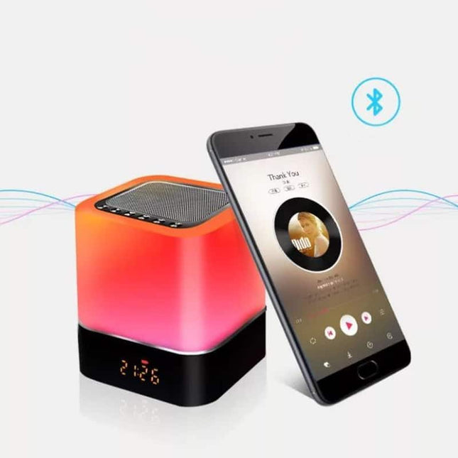 Nachtlicht mit Bluetooth Lautsprecher und Uhr